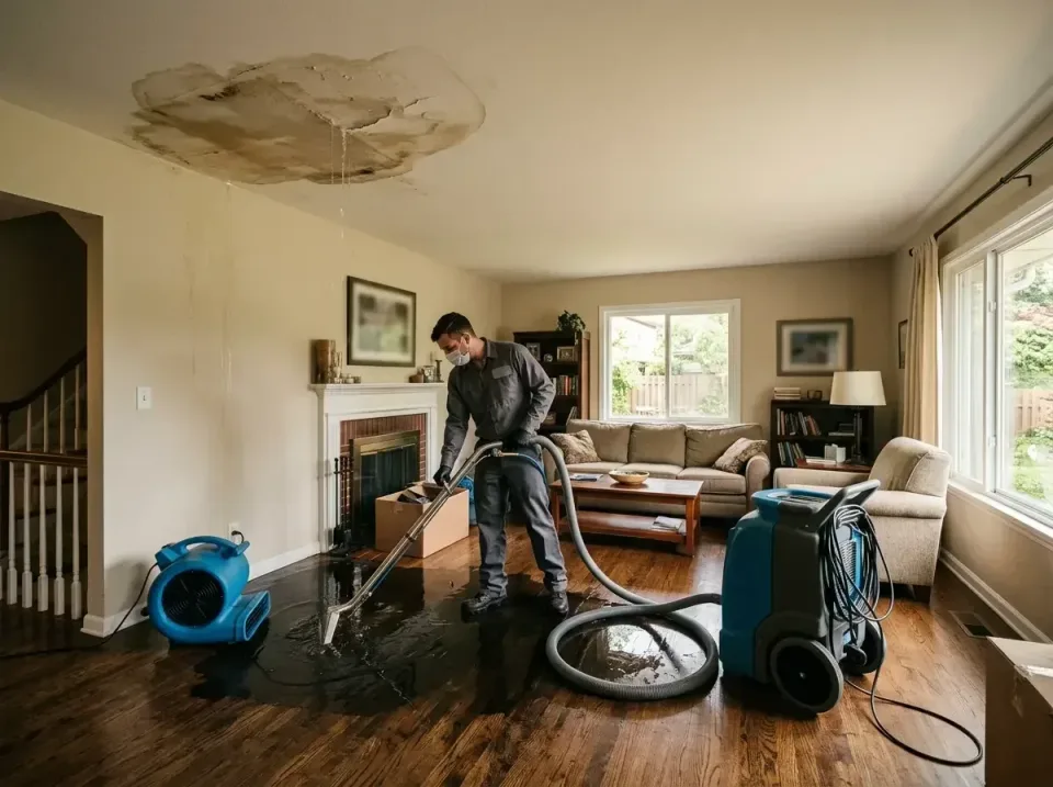 attic-pipe-burst-ceiling-drip-008 — frequently asked questions, Water Damage Restoration & Carpet Care in Fairview, GA